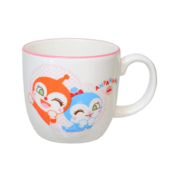 おそろい大人気アニメ[アンパンマン]のテーブルウェアシリーズこちらはキッズたち大喜び間違いナシの[磁器製マグカップ]他にもいろいろあるのでお揃いにしてくださいサイズ：直径約75x70mm素材：磁器 子供用食器/安全/ギフト食器/かわいい/ベビー