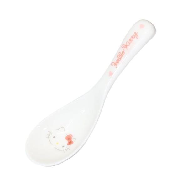 キッズ食器 磁器製こどもレンゲ ハローキティ サンリオ ピンクハート 金正陶器 女の子 子ども 子供 日本製食器 キャラクター 爆買