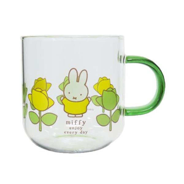 食器 おしゃれ デザイン ギフトに キッチン お祝い 結婚祝いオランダの絵本作家[Dick Bruna]のうさこちゃんことウサギのmiffy/ミッフィーの可愛らしいテーブルウェアこちらはとってもかわいい[耐熱ガラスマグカップ]デイリーユース...