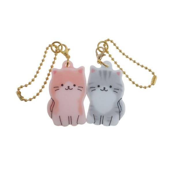 キーリング ねこ ニコイチ キーホルダー クラックス : 雑貨&アートの