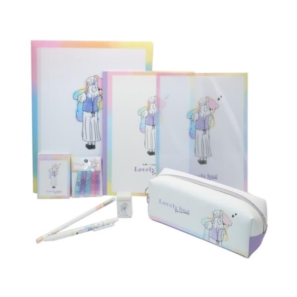 ガーリースイート 可愛い文房具セット 9点文具セット 中学生 Lovely Hugの価格と最安値 おすすめ通販を激安で