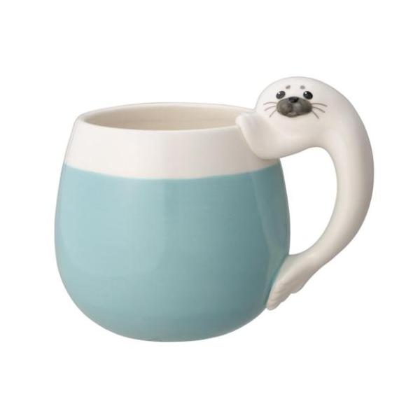 マグカップ アザラシマグ AZARASHI CAFE アザラシカフェ WH デコレ ギフト雑貨 爆買