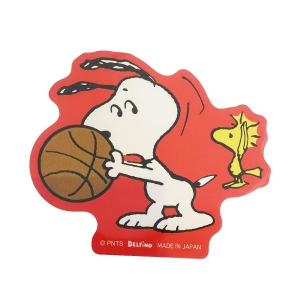 ダイカット ステッカー シール スヌーピー バスケットボール ピーナッツ デルフィーノ コレクション雑貨 Dlf P 雑貨 アートの通販店 ベルコモン 通販 Yahoo ショッピング
