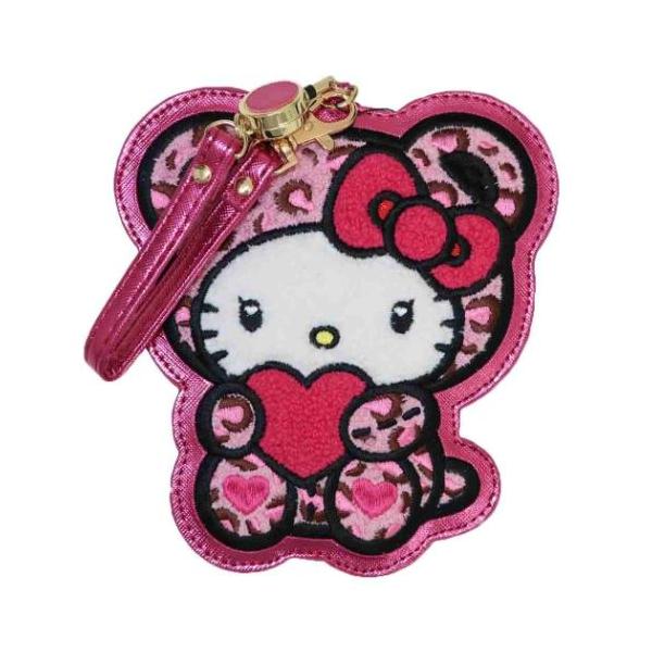 ダイカットサガラパスケース 定期入れ ハローキティ ヒョウクマ