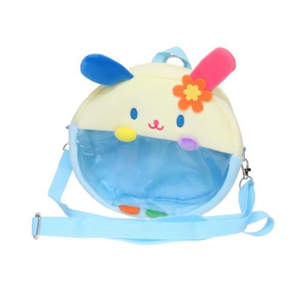 2wayぬいぐるみクリアバッグ ショルダーバッグ ウサハナ BLUE サン