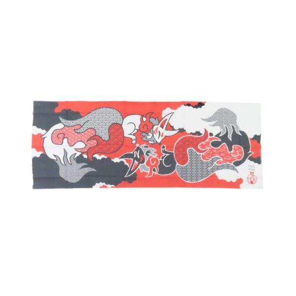 生活雑貨 おしゃれ タオル ギフトに 贈り物  プレゼント毎日が楽しくなるキュートなZAKKAシリーズこちらはとっても可愛い[てぬぐい]白繭と黒毬を赤とグレーの2色で表現した手ぬぐいタペストリーとしても飾れますほかにもいろんなグッズあるので...