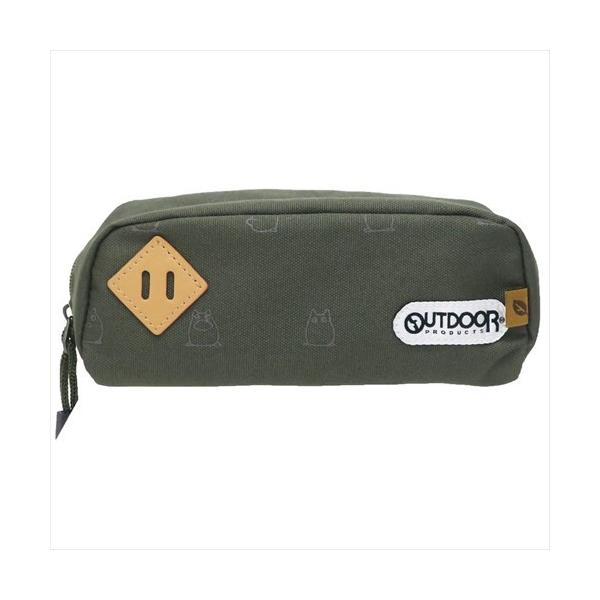 ペンケース ビッグポーチ となりのトトロ×OUTDOOR オリーブ エンスカイ