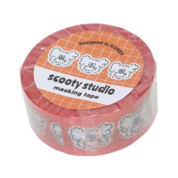 マスキングテープ 18mmマステ scooty studio Michael face
