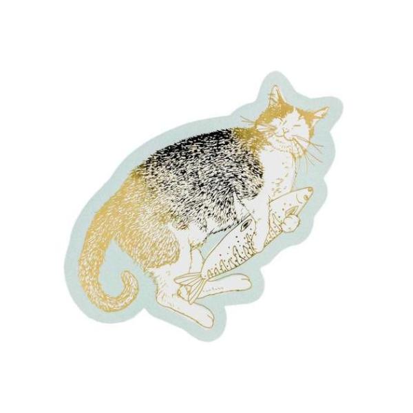 おしゃれ シール デザイン 文具 文房具 新入学 新学期猫を愛する人が猫と共に365日楽しめるデザインや企画を提供する[365Cat.Art]両者の得意とする技術の描け合わせによって生まれた猫好きの心を掴むアートなステーショナリーですこちら...