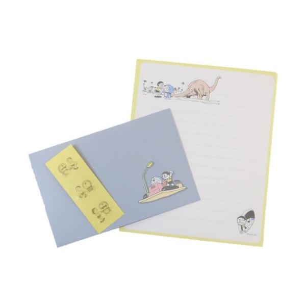 「メール便可」手紙 デザイン レターセット おしゃれ デザイン メッセージ大人気アニメ[ドラえもん]のステーショナリーシリーズこちらは人気アイテム[レターセット]便箋6枚、封筒3枚、封シール3枚がセットになっています同シリーズの文具いろいろ...