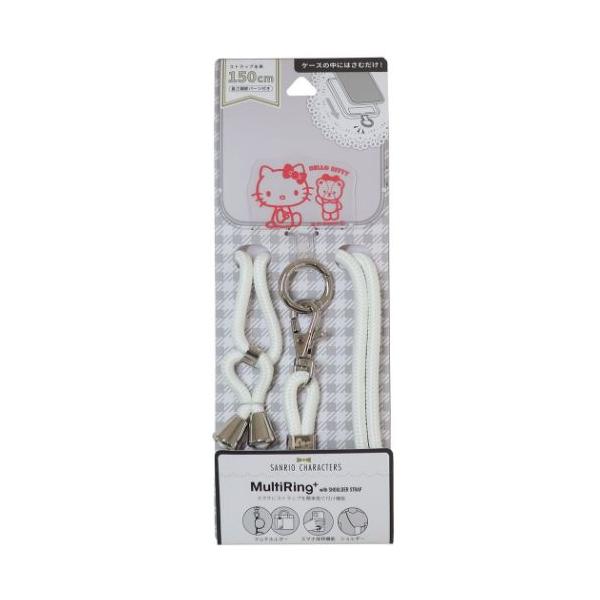 「メール便可」おしゃれでかわいいスマホケース＆iPhoneケース大人気サンリオキャラクターグッズにまたまた可愛いnewアイテム登場こちらはスマホケースの中に挟むだけでマルチに使えるスマホアクセサリリング部分を持ち手にして持ち歩いたり、カバン...