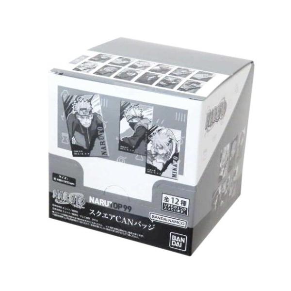 缶バッジ スクエアCANバッジ全12種12個入りセット NARUTO