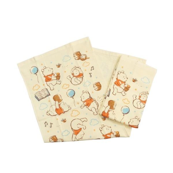 フェイスタオル 片面ガーゼプリント ロングタオル 2枚セット