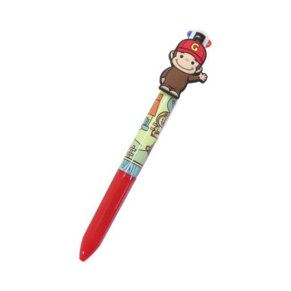 マスコット付き4色ボールペン ボールペン ホーム おさるのジョージ アイプランニング カラーペン 文房具 爆買