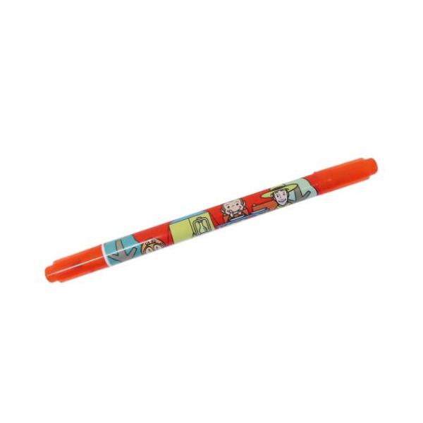 カラーペン カラーツインペン おさるのジョージ レッド アイプランニング 色ペン 筆記用具 文房具 絵本キャラクター 爆買