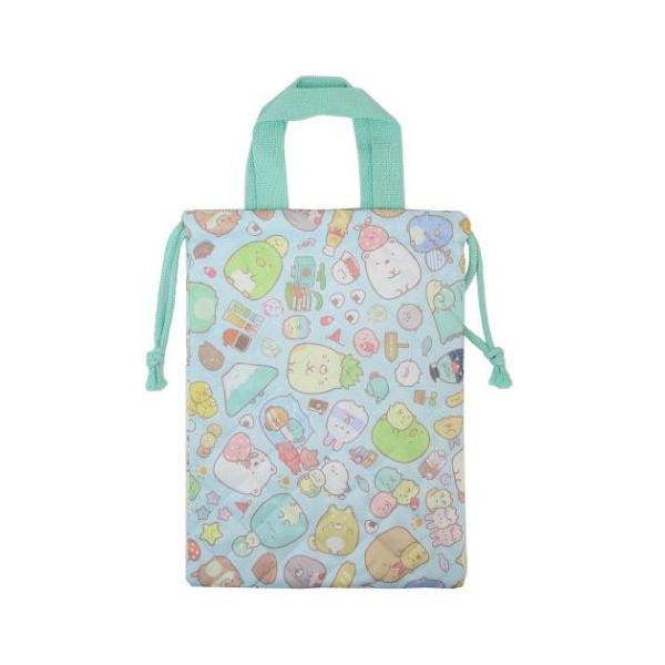 かわいいサンエックスの大人気キャラクター[すみっこぐらし]の可愛らしいスクール雑貨シリーズこちらは体育館シューズなどを入れる[キルトシューズバッグ]キルティング素材のママの手作り風運動靴入れとして…楽しい学校生活の始まりだ他にも同柄の雑貨い...