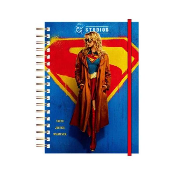 スーパーガール リングノート ゴムバンド付きリングノート B6 コレクション雑貨 日本製 DCコミック インロック