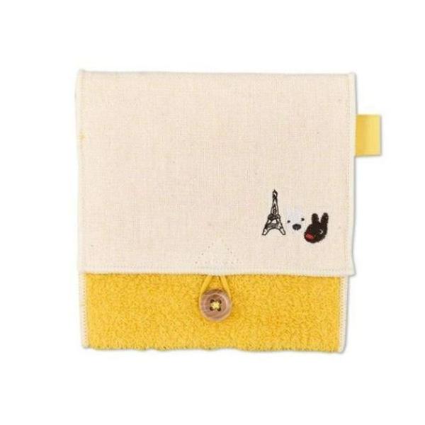 毎日使うものだからこそこだわりを 大人可愛い女性向け雑貨フランス生まれの人気絵本[リサとガスパール]グッズにまたまた可愛いnewアイテム登場こちらは肌触りの良いタオル素材にボタンが付いてポーチになった[どっとポーチ ショートマルチ/.POU...