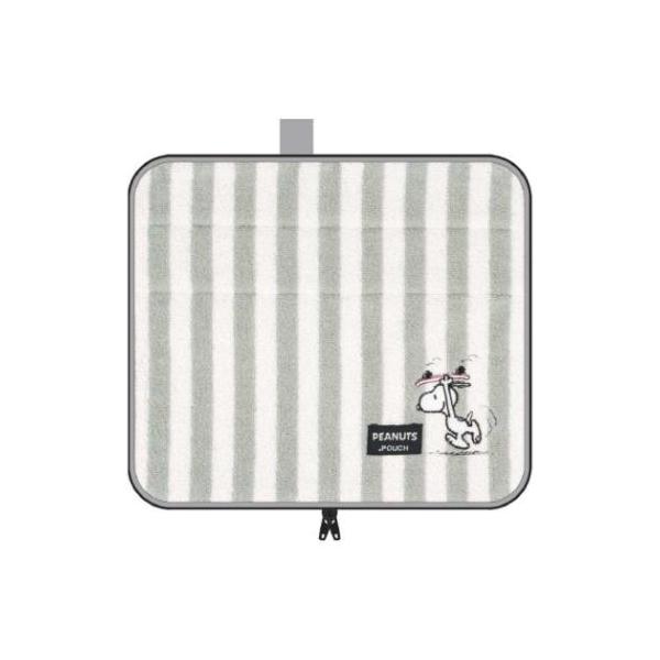 普段持ち歩く日用雑貨もお気に入りでそろえよう大人気[PEANUTS/SNOOPY]グッズにまたまた可愛いnewアイテム登場こちらは肌触りの良いタオル素材にファスナーが付いてポーチになった[どっとポーチ キープスタンド/.POUCH]サニタリ...