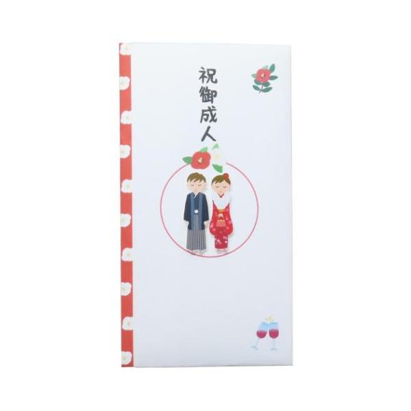 ポチ袋 正月 お祝い お年玉 デザイン 雑貨お祝の気持ちを込めて贈るご祝儀袋こちらは成人お祝いにぴったりの[祝儀袋]メインイラストを切り出した紙のマスコットを貼り付け、浮いて見える立体的な仕様になっていますデザインいろいろあるのでお気に入り...