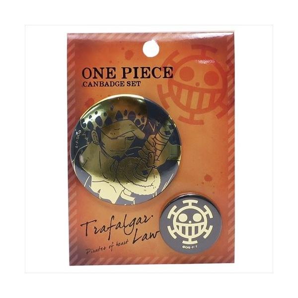 缶バッジセット 箔押しカンバッジ2個セット ONE PIECE ワンピース ロー