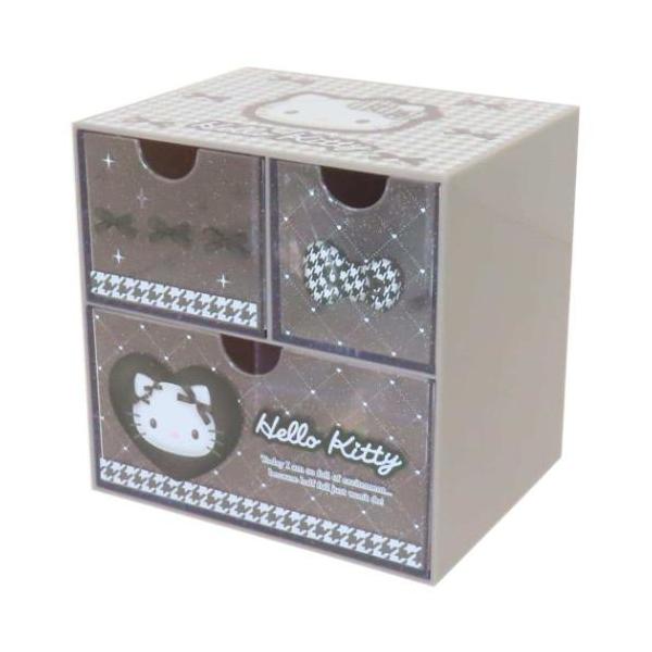 生活雑貨 おしゃれ 卓上 収納 雑貨 小物 ギフトに大人気サンリオキャラクターグッズにまたまた可愛いnewアイテム登場こちらは定番アイテム[チェストボックス]上部2つと下段1つに小物を収納できます分けて収納できるからとっても便利アクセサリー...