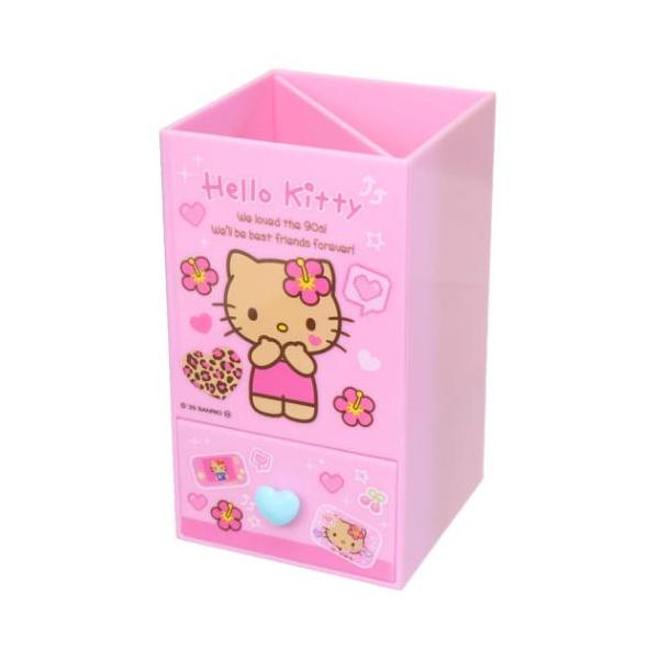 ペン立て スクエアペンスタンド ハローキティ 日焼け サンリオ : 雑貨