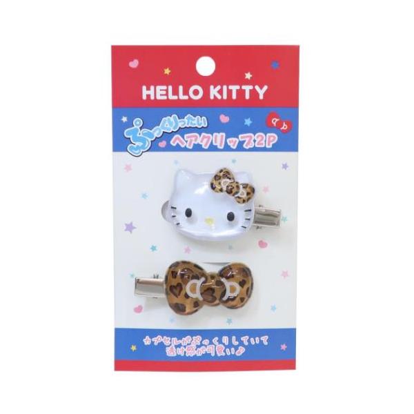 ぷっくりったいヘアクリップ 2個セット ヘアアクセ ハローキティ