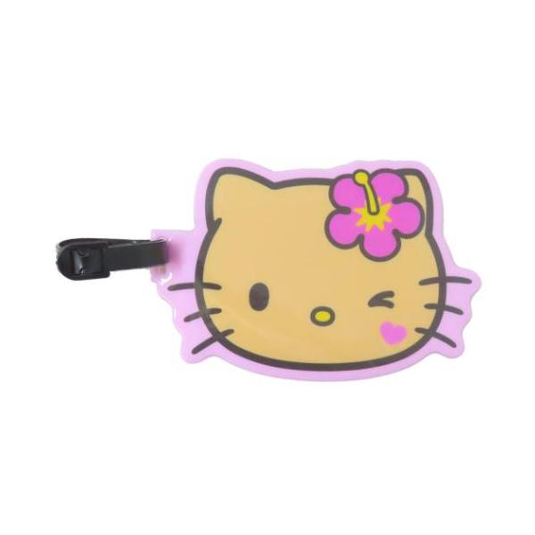 ネームプレート ダイカットPVCケース 日焼けシリーズ ピンク ハロー