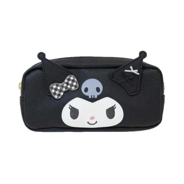 スクエアポーチ ペンケース ギンガムチェック クロミ サンリオ 筆箱 新