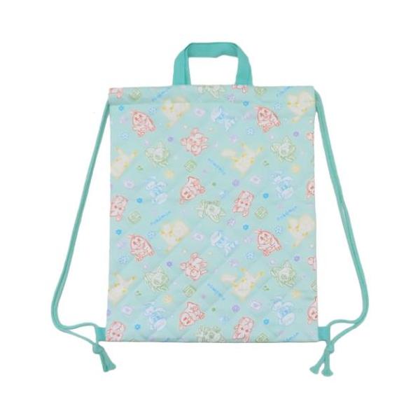 かわいい大人気[POCKET MONSTER]のキュートな学童雑貨シリーズこちらは2wayで使える[キルトナップサック]トートバッグとして使っても良し 両サイドに紐が付いているのでリュックサックとしても使えちゃいます。キルティング素材の手作...