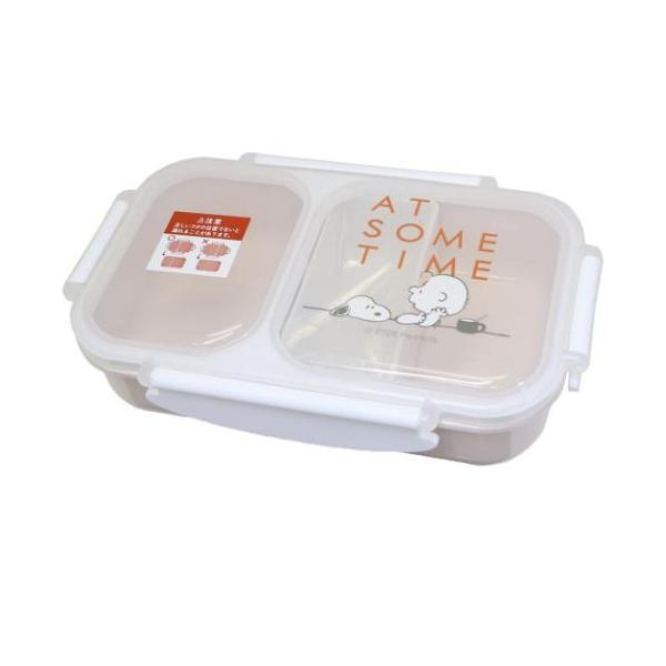 お弁当箱 汁漏れしにくいスリムランチボックス サムタイム スヌーピー ピーナッツ カミオジャパン 1段 500ml パッキン一体型
