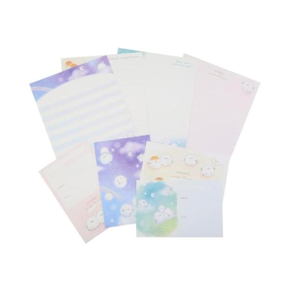手紙 デザイン レターセット おしゃれ デザイン メッセージ毎日が楽しくなるキュートなステーショナリーシリーズこちらは定番アイテム[レターセット]便箋4柄各8枚、封筒4柄各4枚がセットになっています。かわいい手紙で思いを伝えよう。かわいい文...