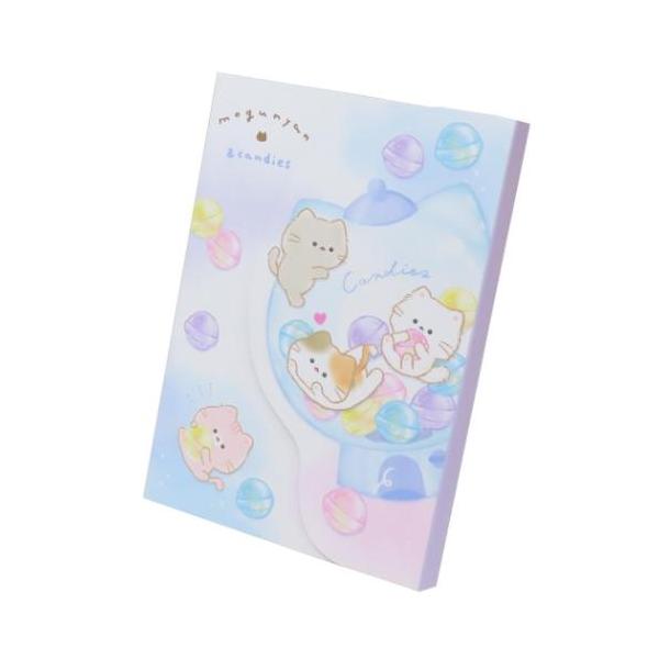 ダイカットカバー付メモ メモ帳 キャンディマシーン もぐにゃん カミオ