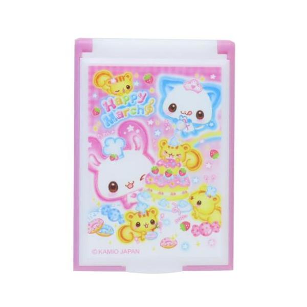 生活雑貨 おしゃれ 部屋 手鏡 お祝い ギフトに 日用雑貨毎日が楽しくなるキュートなZAKKAシリーズこちらは身だしなみの必需品[ミニスタンドミラー]コンパクトサイズで持ち運びにGOOD開いてスタンドになるのでお化粧直しにぴったり他にも同デ...