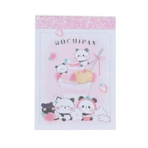ミニメモ ミニミニメモ メモ帳 もちもちぱんだ いちごパフェ カミオ