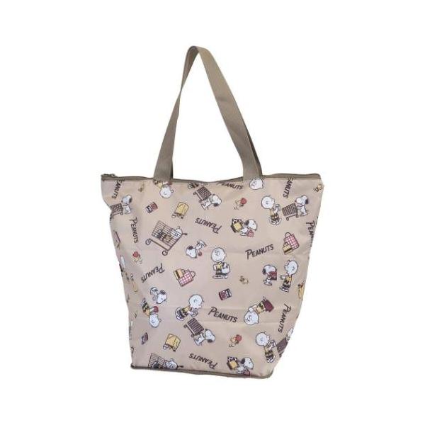 エコバッグコンパクトタイプ 保冷サポート エコバッグ 買物 スヌーピー ピーナッツ カミオジャパン お買い物かばん 折りたたみ キャラクター