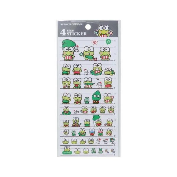 けろけろけろっぴ シールシート 4サイズステッカー 4SIZE STICKER