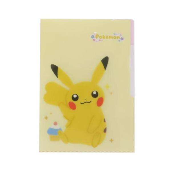 ポケットファイル ダイカットポケット付き3インデックスクリアファイル