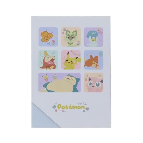 クリアシートメモ A6 メモ帳 Colorful style ポケットモンスター