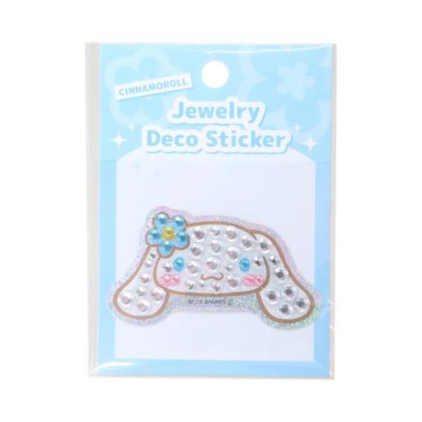 ジュエリーデコステッカー ダイカットシール サンリオ シナモロール 花