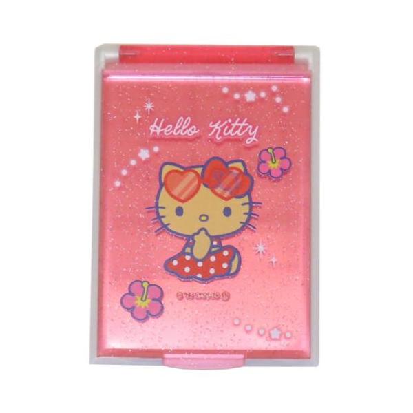 希少　レトロ　ハローキティ ハンドミラー がま口　セット サンリオ キティ ハンドミラー ガチャガチャ レトロ - メルカリ