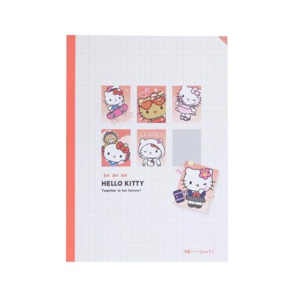 B5方眼ノート 方眼ノート ハローキティ ハイ！ポーズ！ サンリオ カミオジャパン 学習ノート 新学期準備文具 かわいい キャラクター