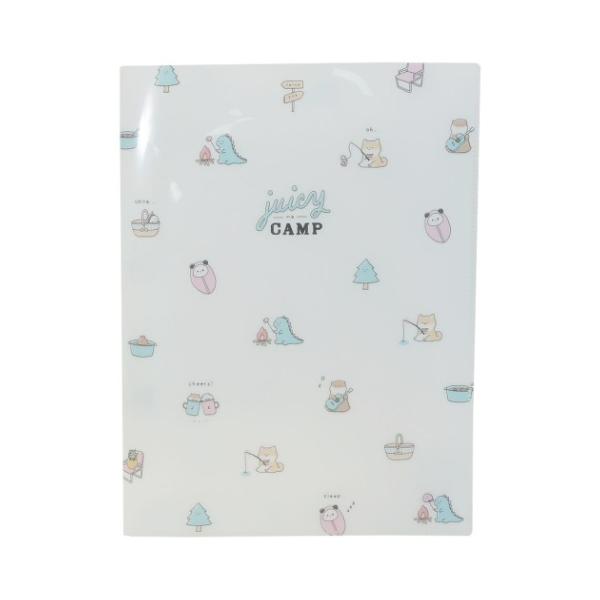 ジューシーなキャンプ ファスナー付き 6ポケット ファイル ちらし クリアファイル かわいい Kmo X 雑貨 アートの通販店 ベルコモン 通販 Yahoo ショッピング