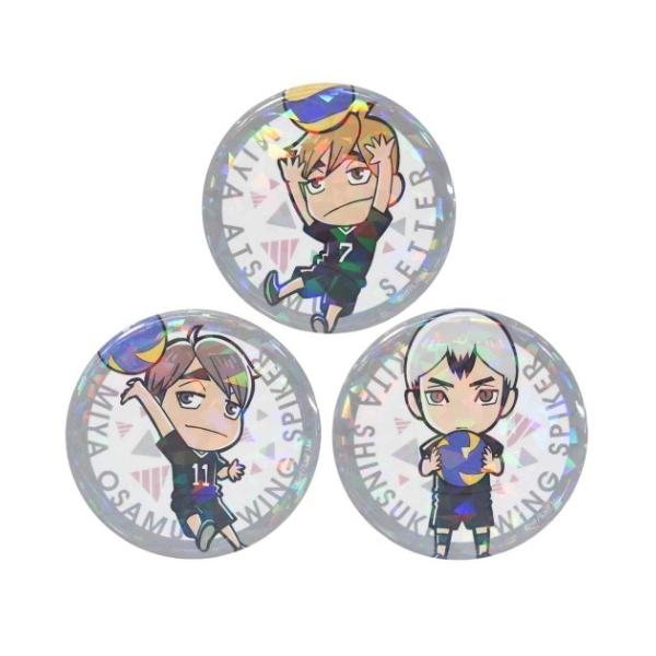 缶バッジ セット 3点セット ハイキュー 少年ジャンプ 宮侑 宮治 缶バッジ セット 3点セット ハイキュー 少年ジャンプ 宮侑 宮治