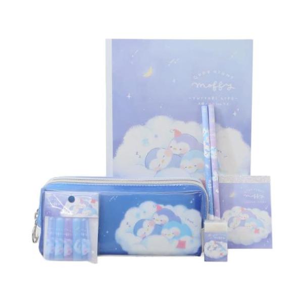 カミオジャパン 文具セット 7点文房具セット すやすやモフィー 雲の上