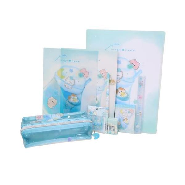 文具 文具セット 9点文房具セット もぐにゃん キャンディソーダ カミオ