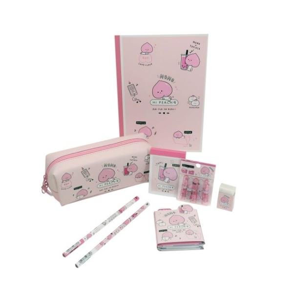 8点文具セット プレゼント 可愛い文房具セット ハイピーチ 女の子向け