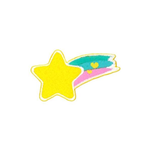 ワッペン アイロンパッチ お気に入りシリーズ 流れ星 新入学 清原 手芸用品 アイロン接着 入園 幼稚園 小学生 キッズ 子ども 爆買