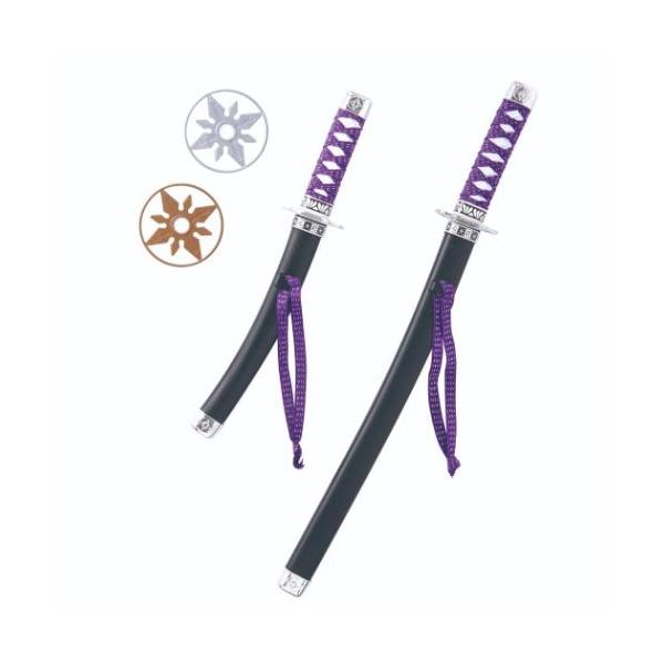 部屋に飾ってたのしいインテリア雑貨＆日用品ぜんぶ揃うキッズにぴったりの面白くて楽しいTOYシリーズこちらは楽しい[忍者刀]コスプレや忍者ごっこで大活躍！太刀、小太刀、手裏剣のセット。楽しいおもちゃいろいろあるのでお気に入りをみつけてください...